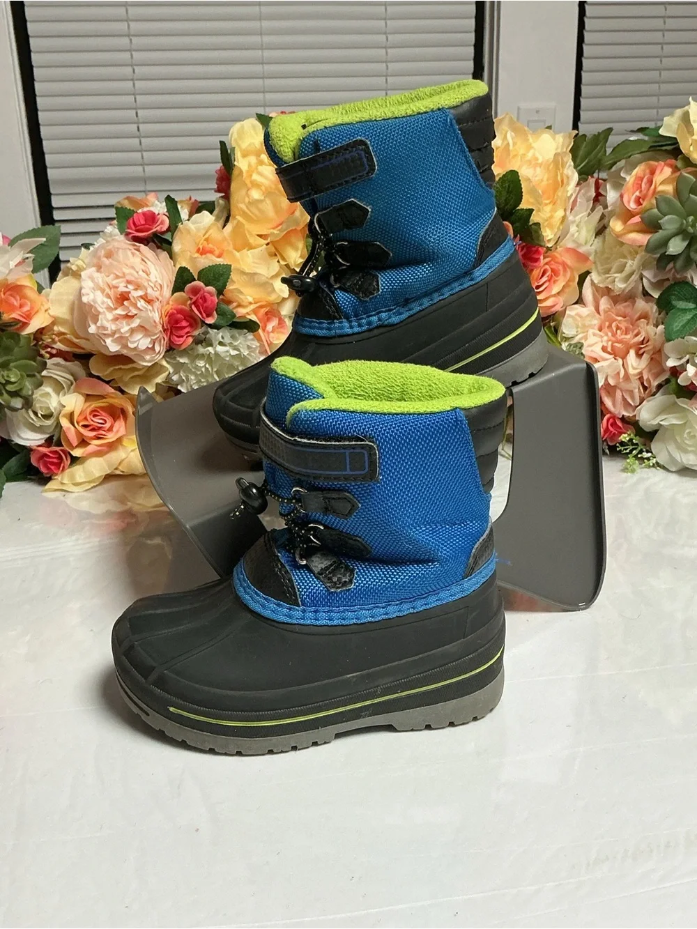 3/$20 Bundle 🌈 Wonder Nation Toddler Snow Boots Size 9 Thinsulate Blue